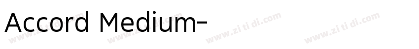 Accord Medium字体转换